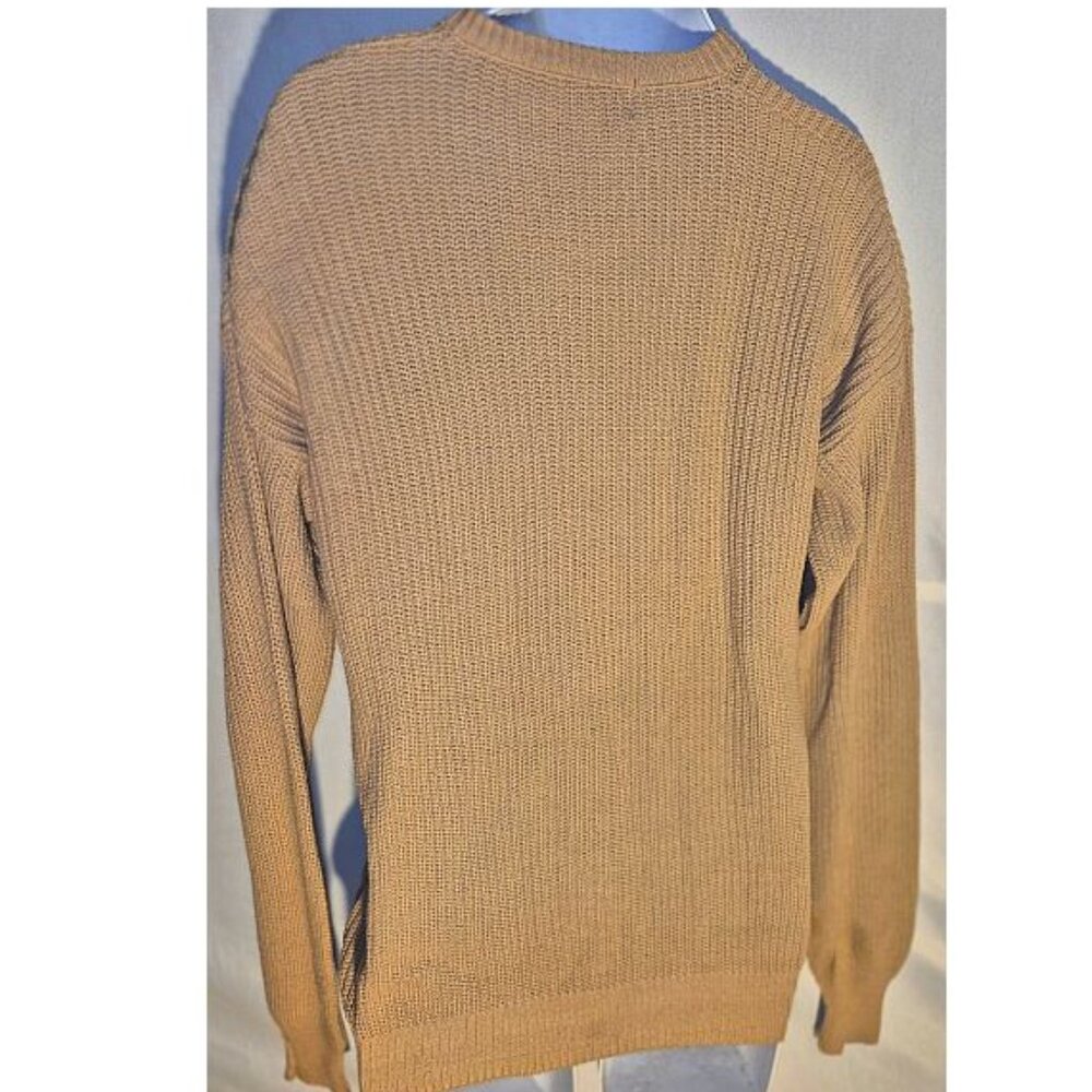 MICHAEL RICHARDS Gold Knit sweater, Large - Picture 4 of 13
